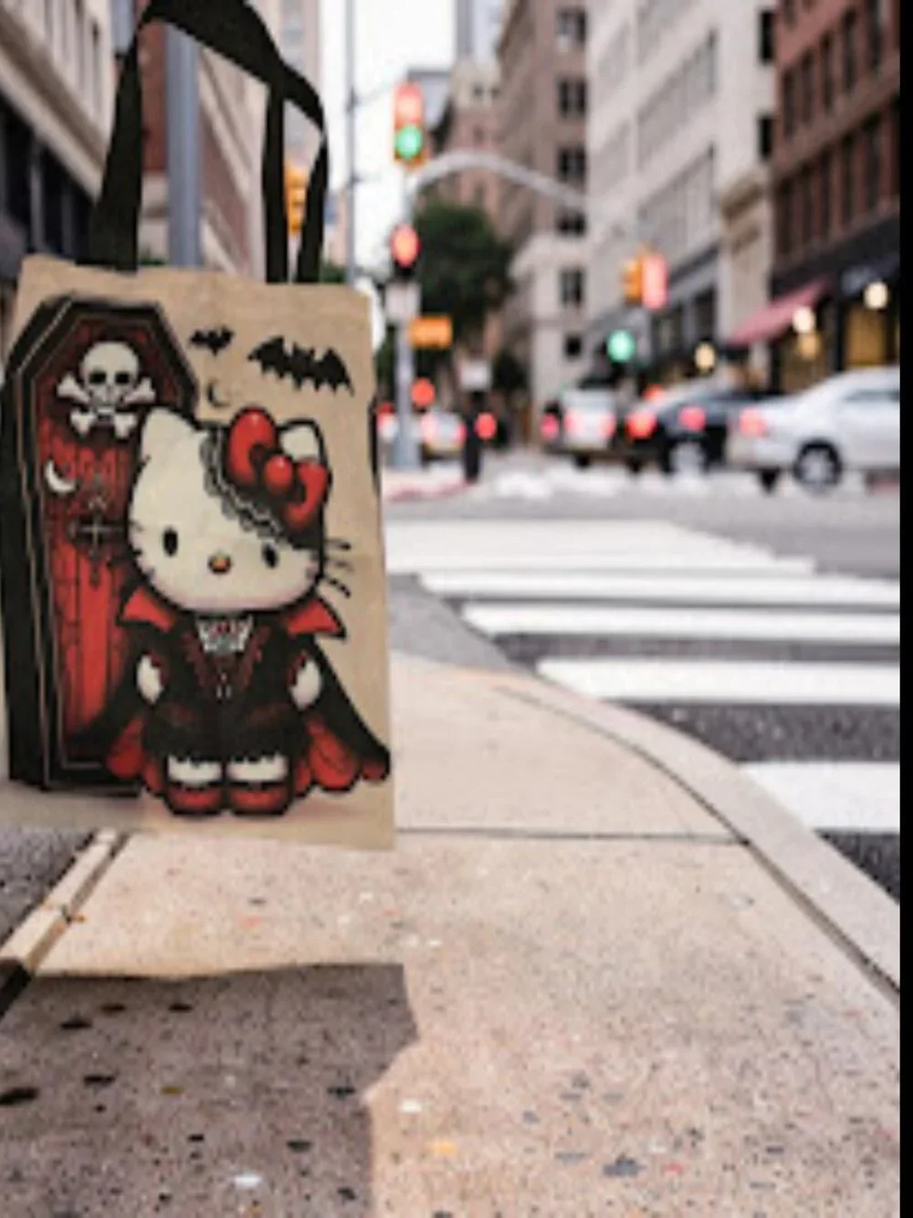 HELLO KITTY HALLOWEEN TRICK OR TREAT BAG/CARRY ALL